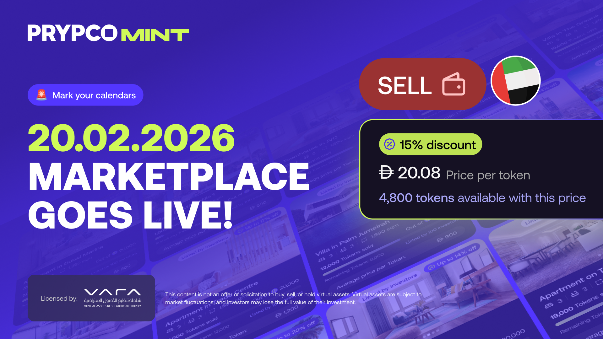 How to sell your property tokens on PRYPCO Mint Marketplace?